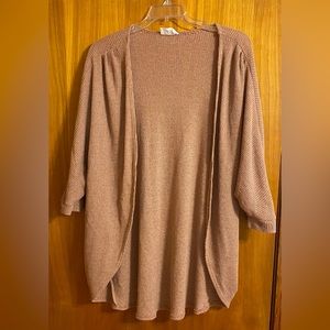Short sleeve wrapped sweater